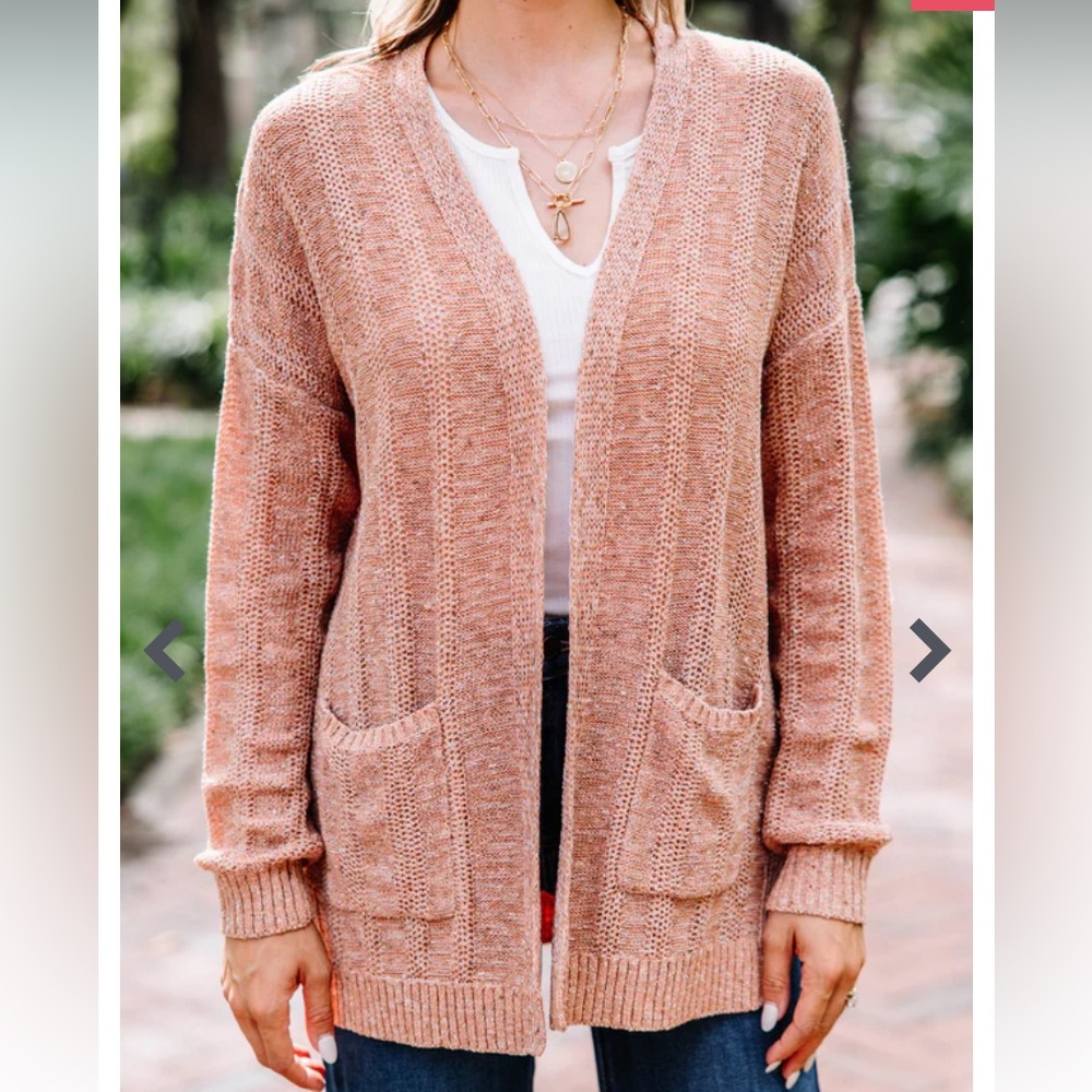 Shop the Mint NWOT open front cardigan‎ Medium Rust/Orange